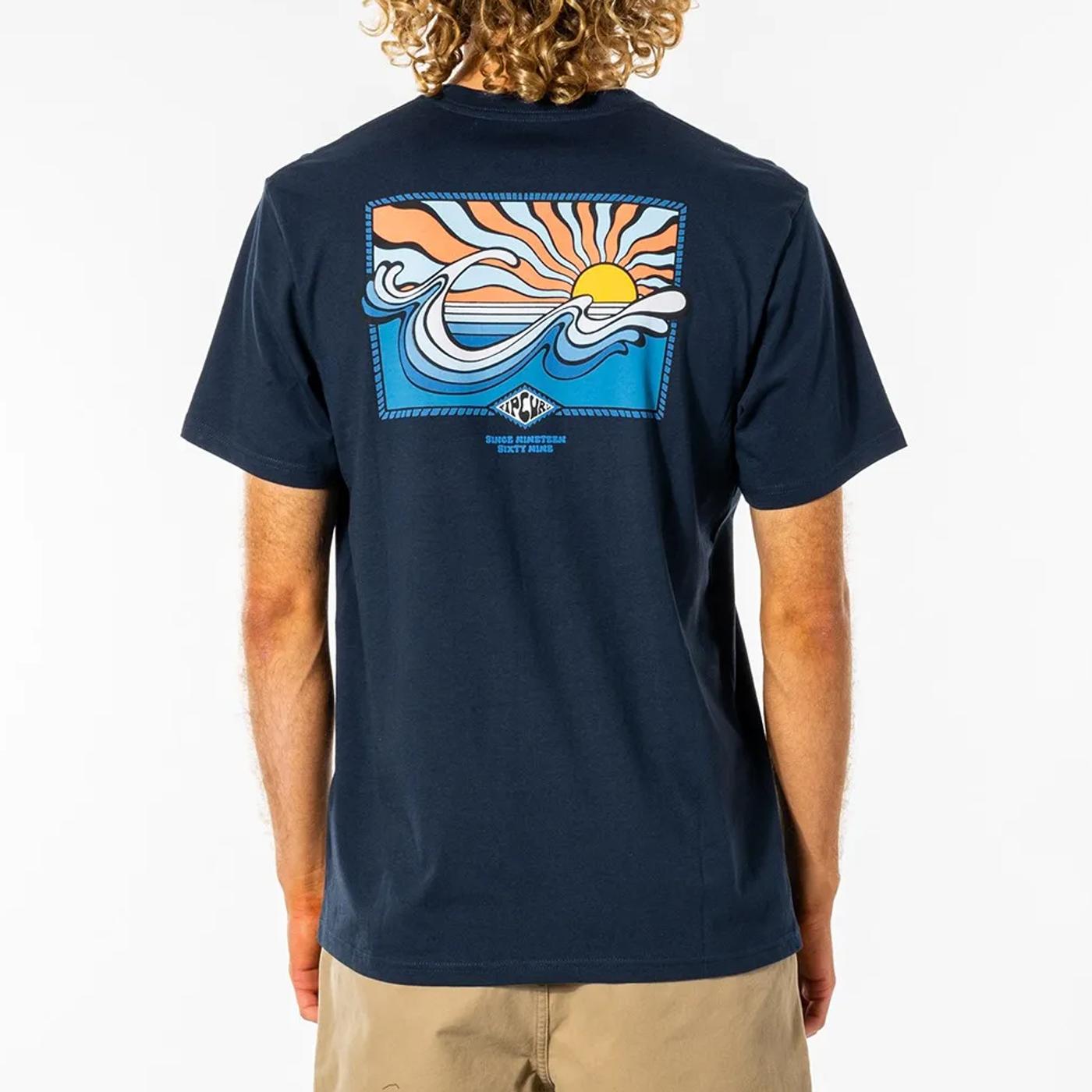 RIP CURL SWC HAZED TEE navy CTEVP9 CAMISA T-SHIRT