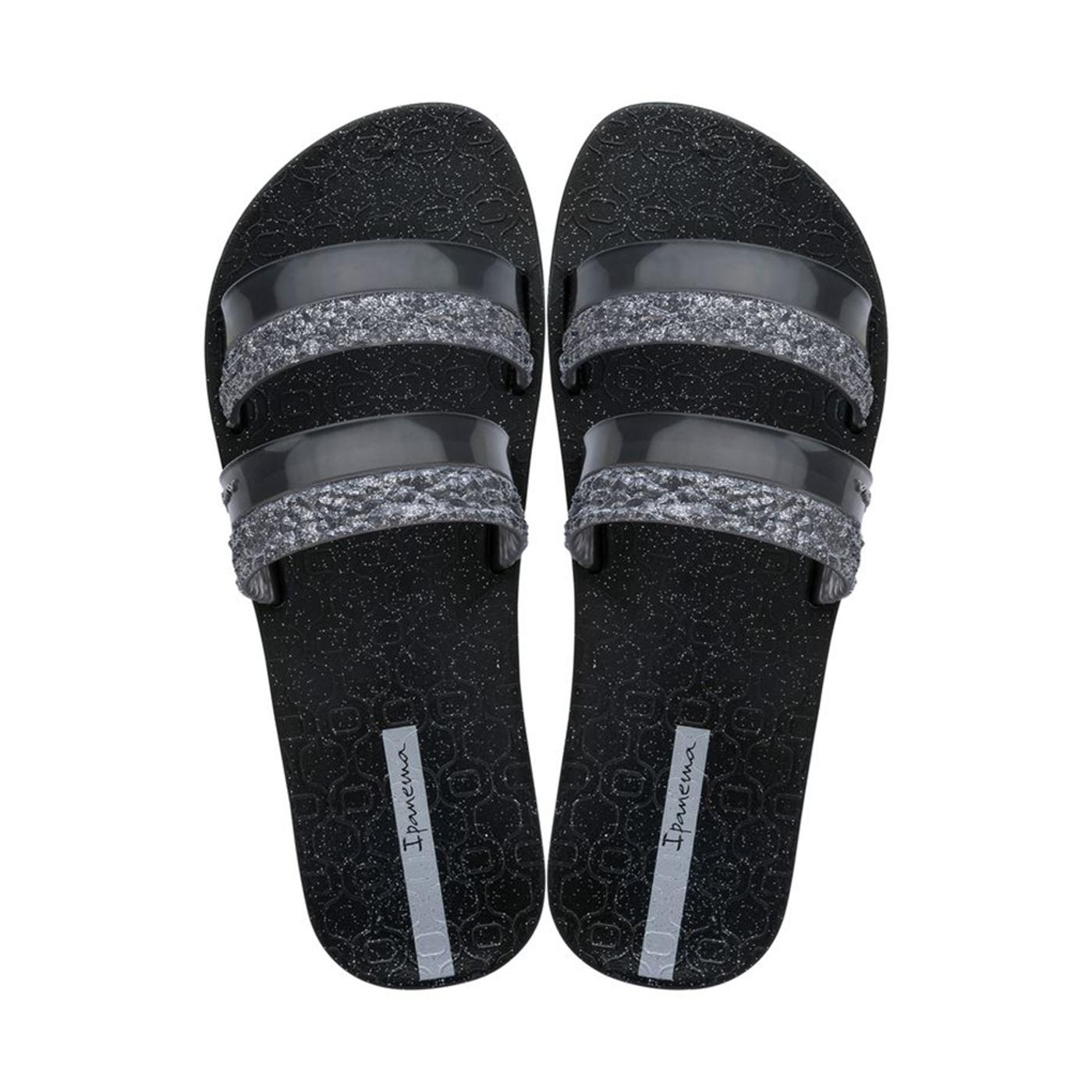 IPANEMA GLITZ SLIDE FEM black/glitter black 26812 SANDALIA SANDALIAS DE PLAYA
