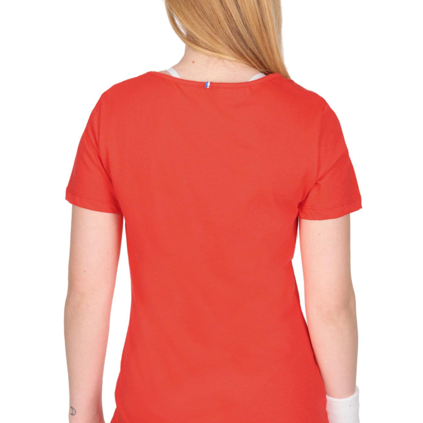 LE COQ SPORTIF SAISON Tee SS N°1 W tech red 2220324 CAMISA T-SHIRT