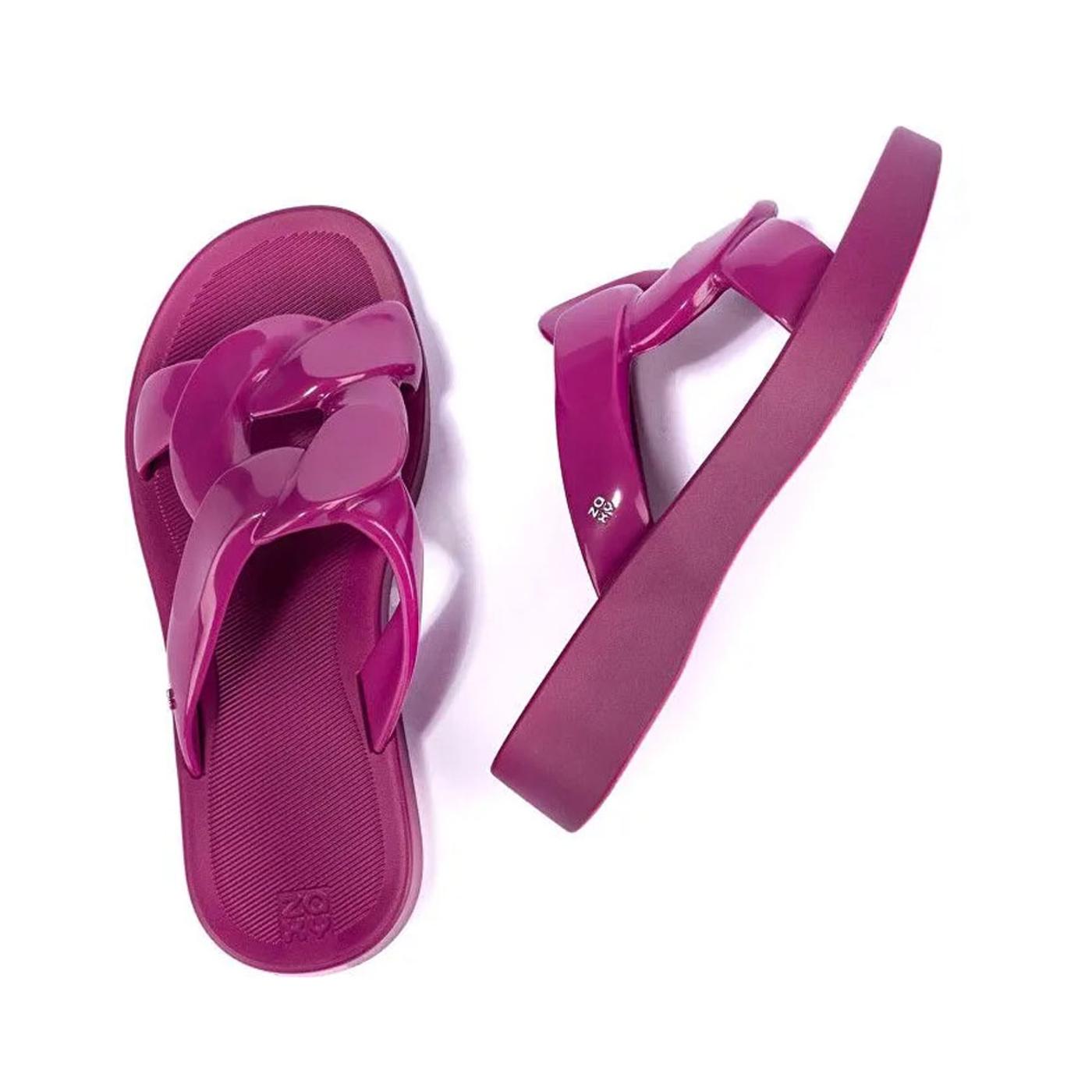 ZAXY ELOS SLIDE AD dark flowers pink 18611 SANDALIA PLATAFORMA