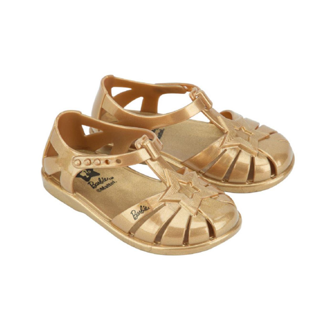 BARBIE SUPER STAR BABY gold/black 22801 SANDALIA FLAT