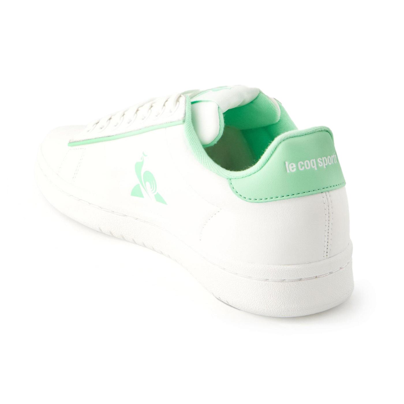 LE COQ SPORTIF LCS COURT CLEAN W optical white/green 2410756 ZAPATILLA DEPORTIVA