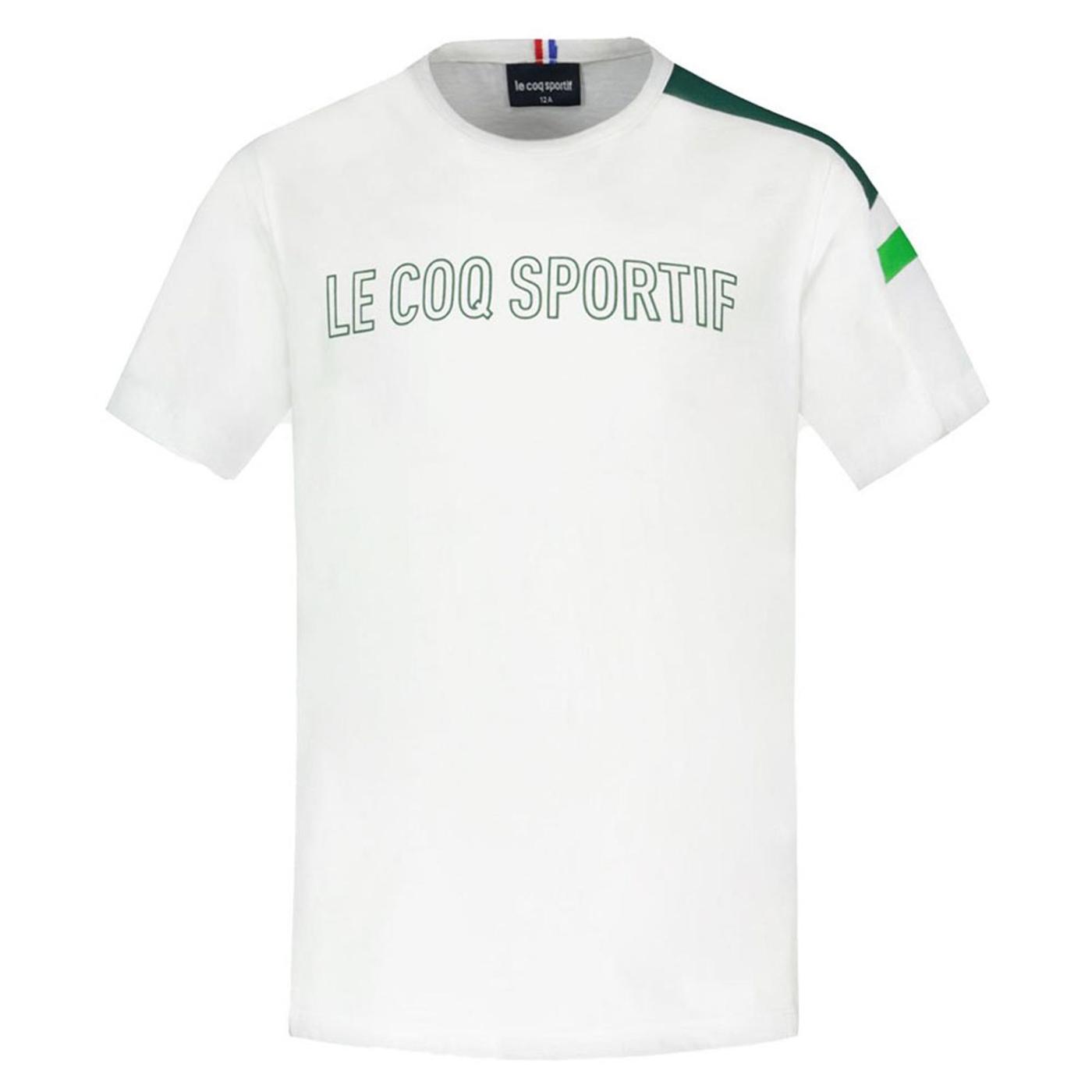 LE COQ SPORTIF SAISON 1 Tee SS N°1 enfant n.opt.white/v 2320684 CAMISA T-SHIRT
