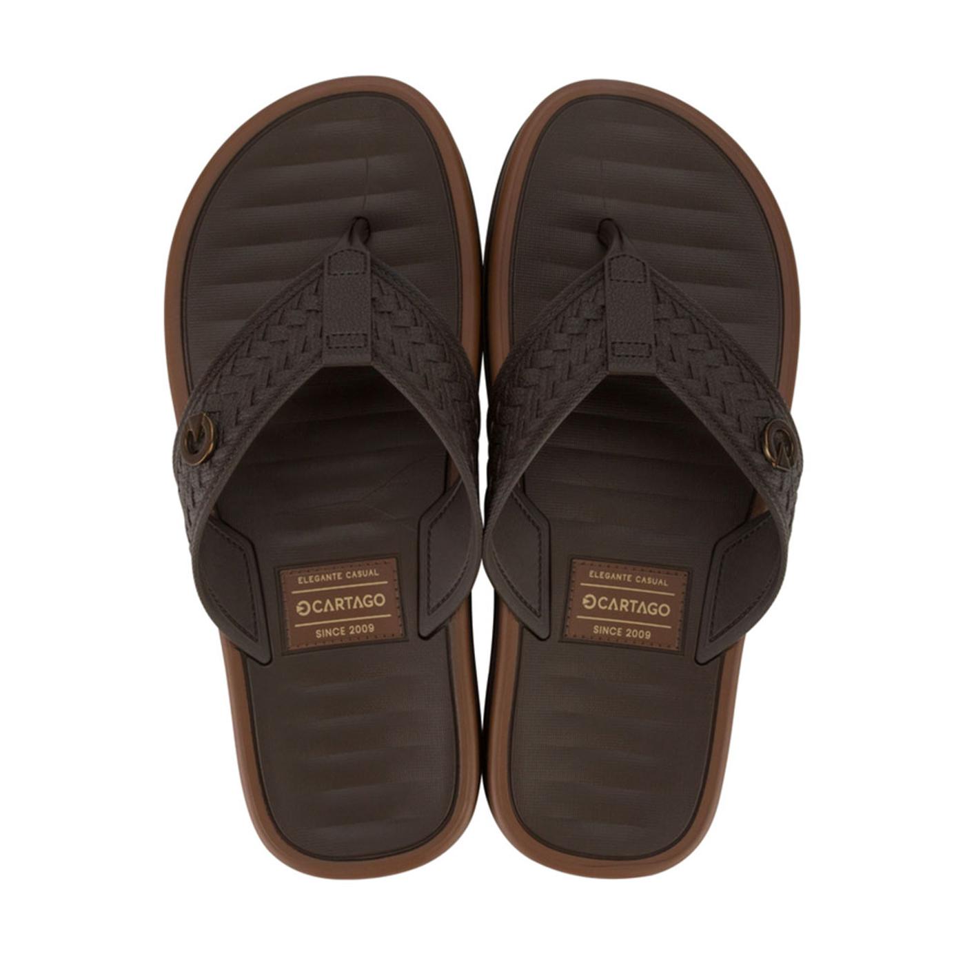 CARTAGO 12285 - CARTAGO COIMBRA II THONG AD brown/brown 12285 SANDALIA FLAT