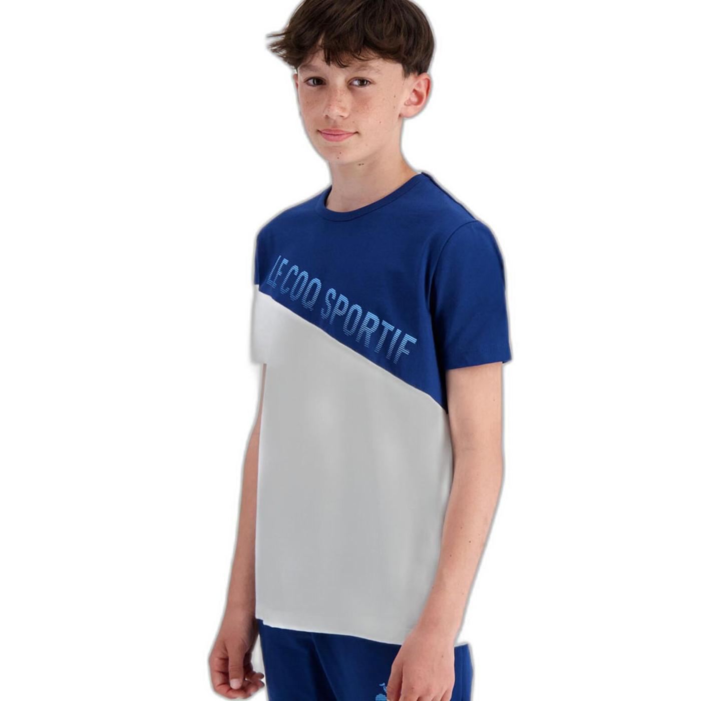LE COQ SPORTIF SAISON 2 Tee SS N°1 enfant new optical w 2320660 CAMISA T-SHIRT