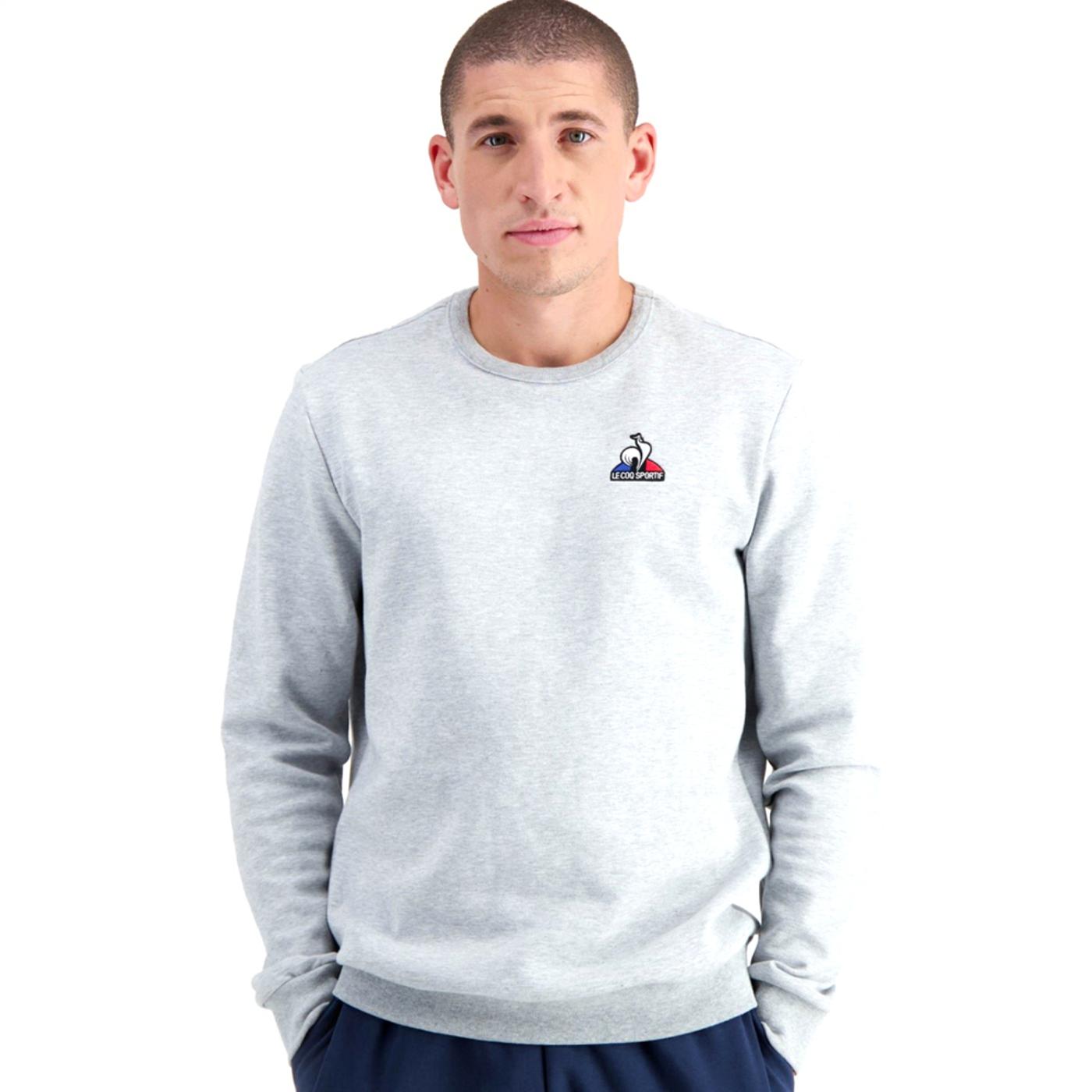 LE COQ SPORTIF ESS Crew Sweat N°4 gris chiné clair 2310559 ABRIGO SWEATER