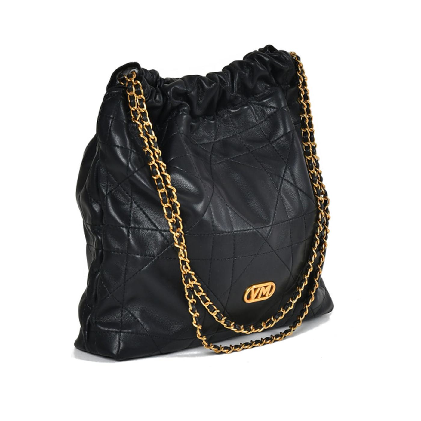VIA MARTE BOLSO B1-137-01 preto+ouro velho B1-137-01 ACCESORIO BOLSO