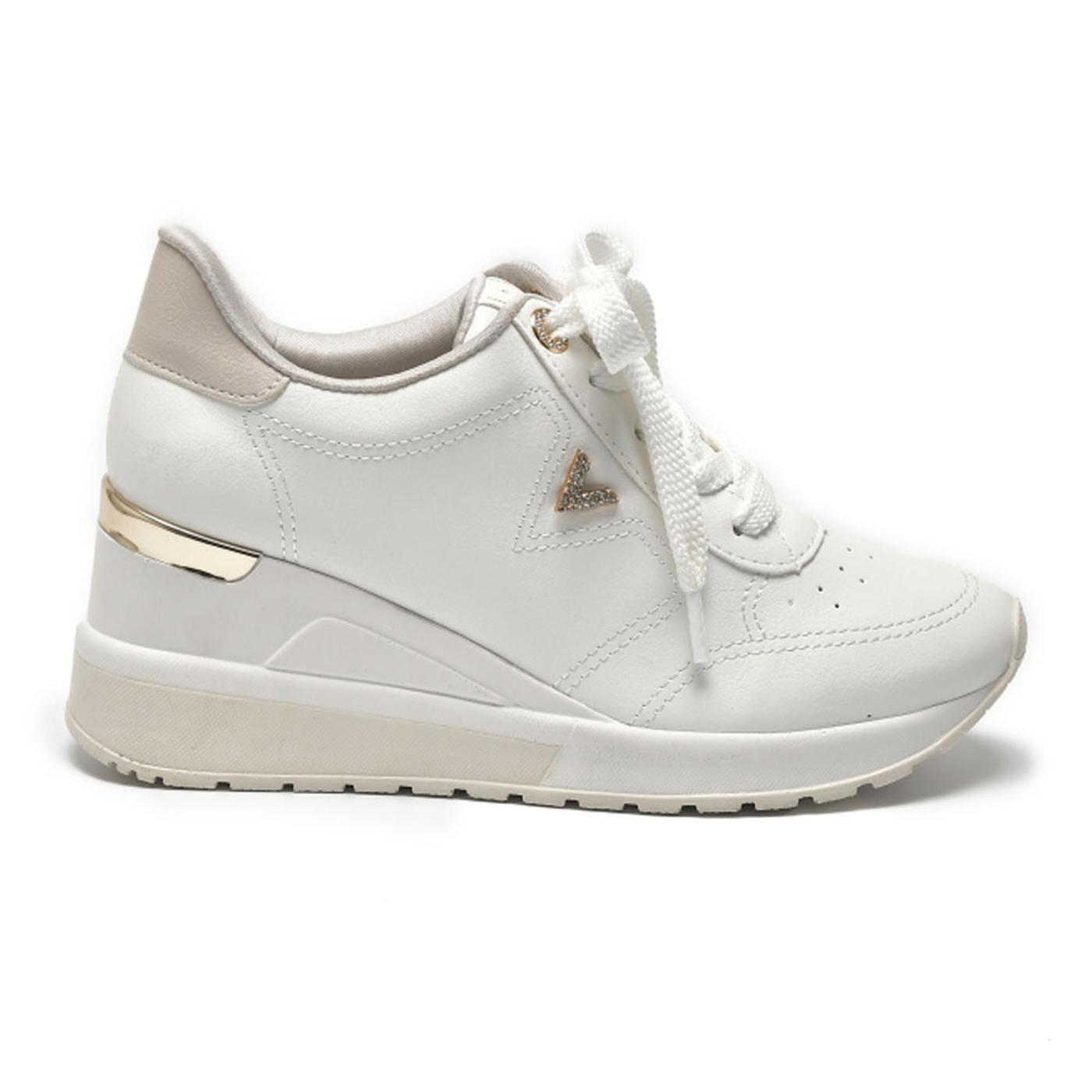 VIA MARTE 046-010-10 Tenis milk/bege/dourado 046-010-10 ZAPATILLA CASUAL