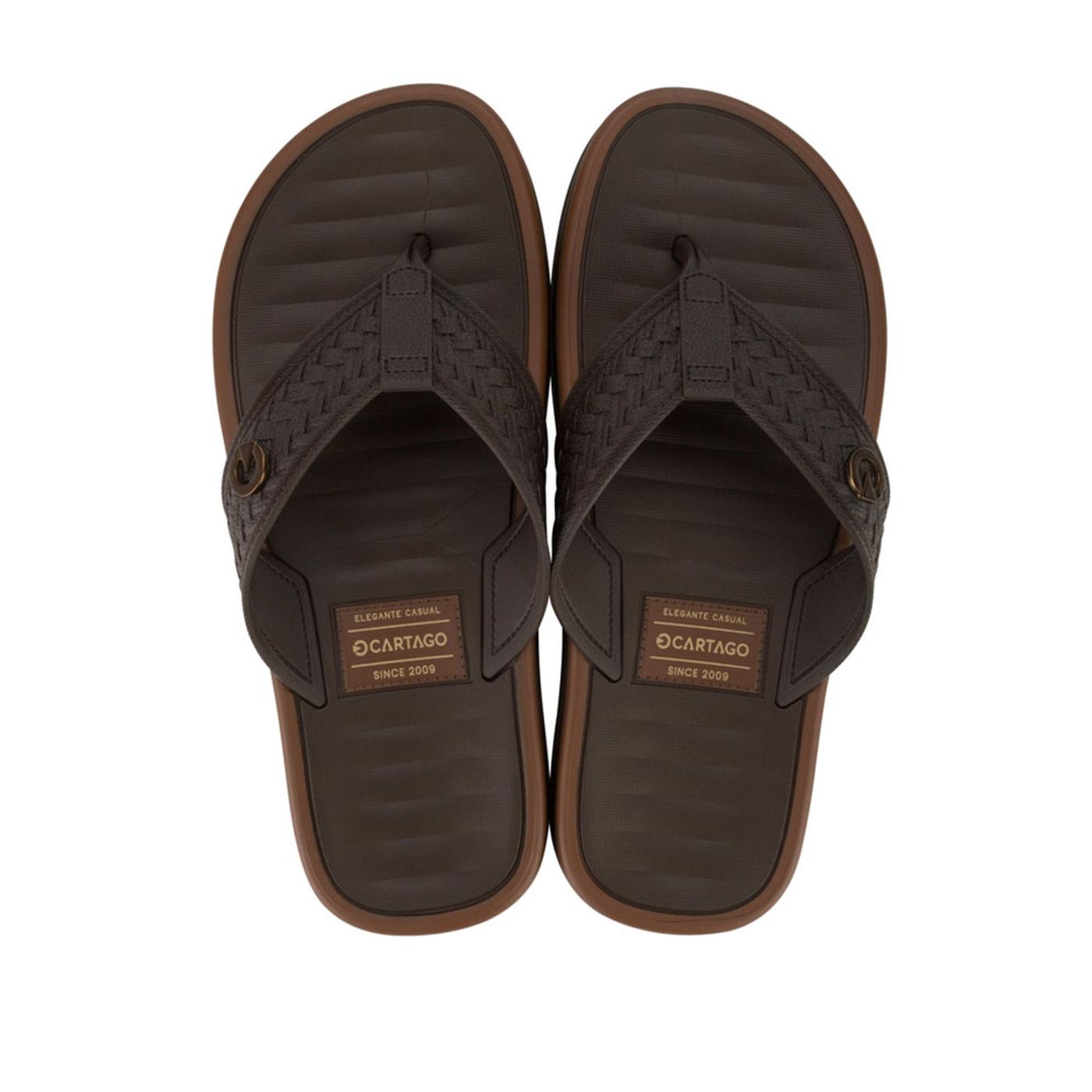 CARTAGO 12285 - CARTAGO COIMBRA II THONG AD brown/brown 12285 SANDALIA FLAT