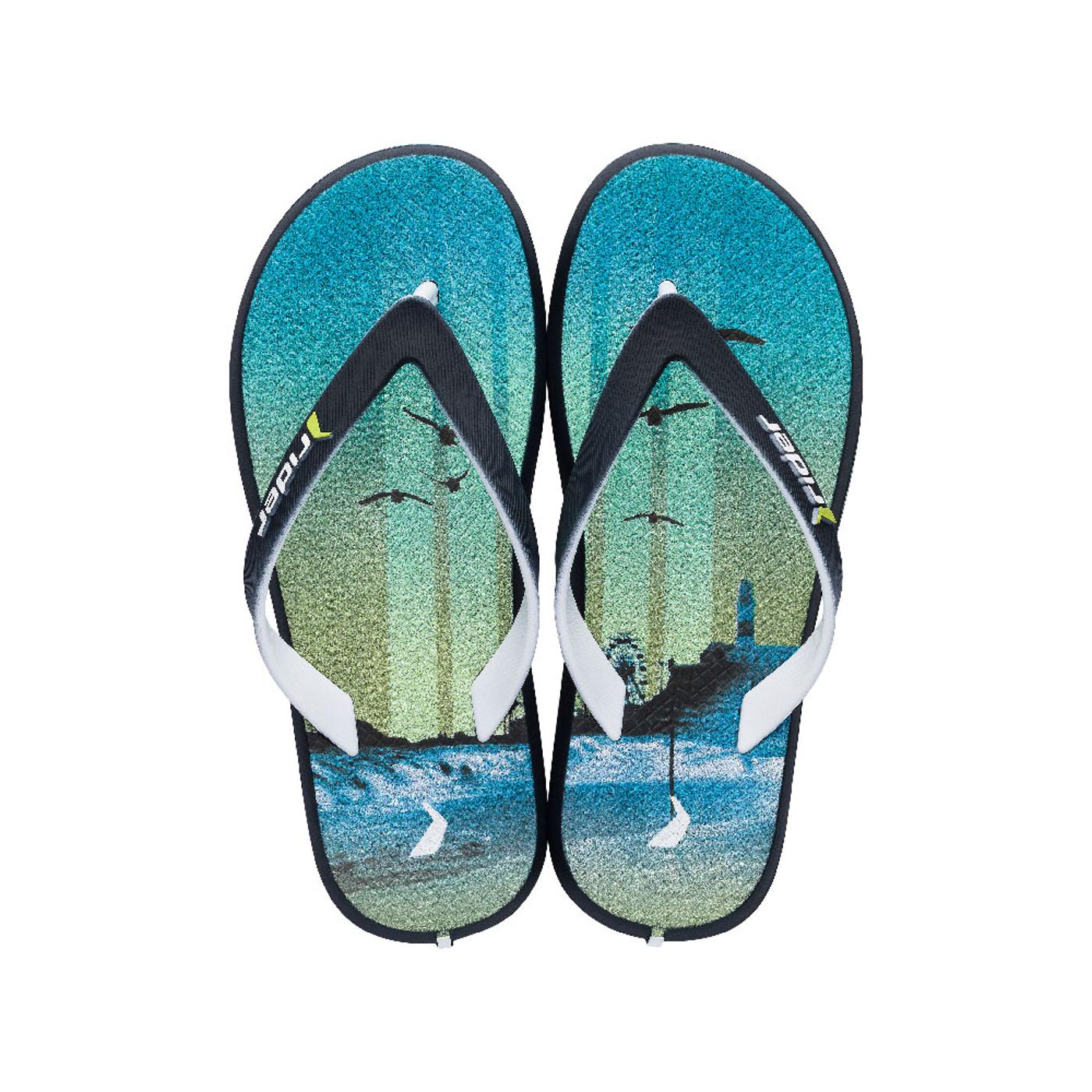 RIDER R1 PLAY KIDS black/white/blue 10718 SANDALIA SANDALIAS DE PLAYA