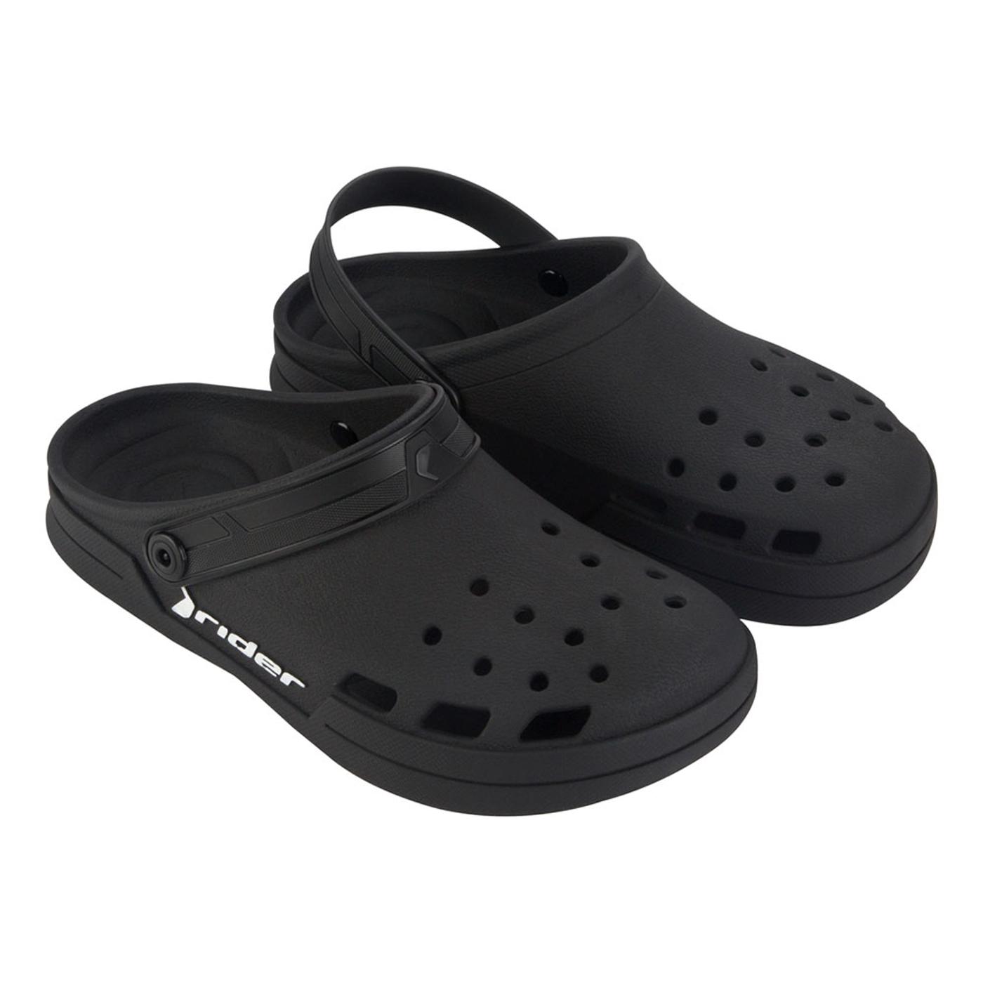 RIDER FIT BABUCH AD black/white 12264 SANDALIA CROCS