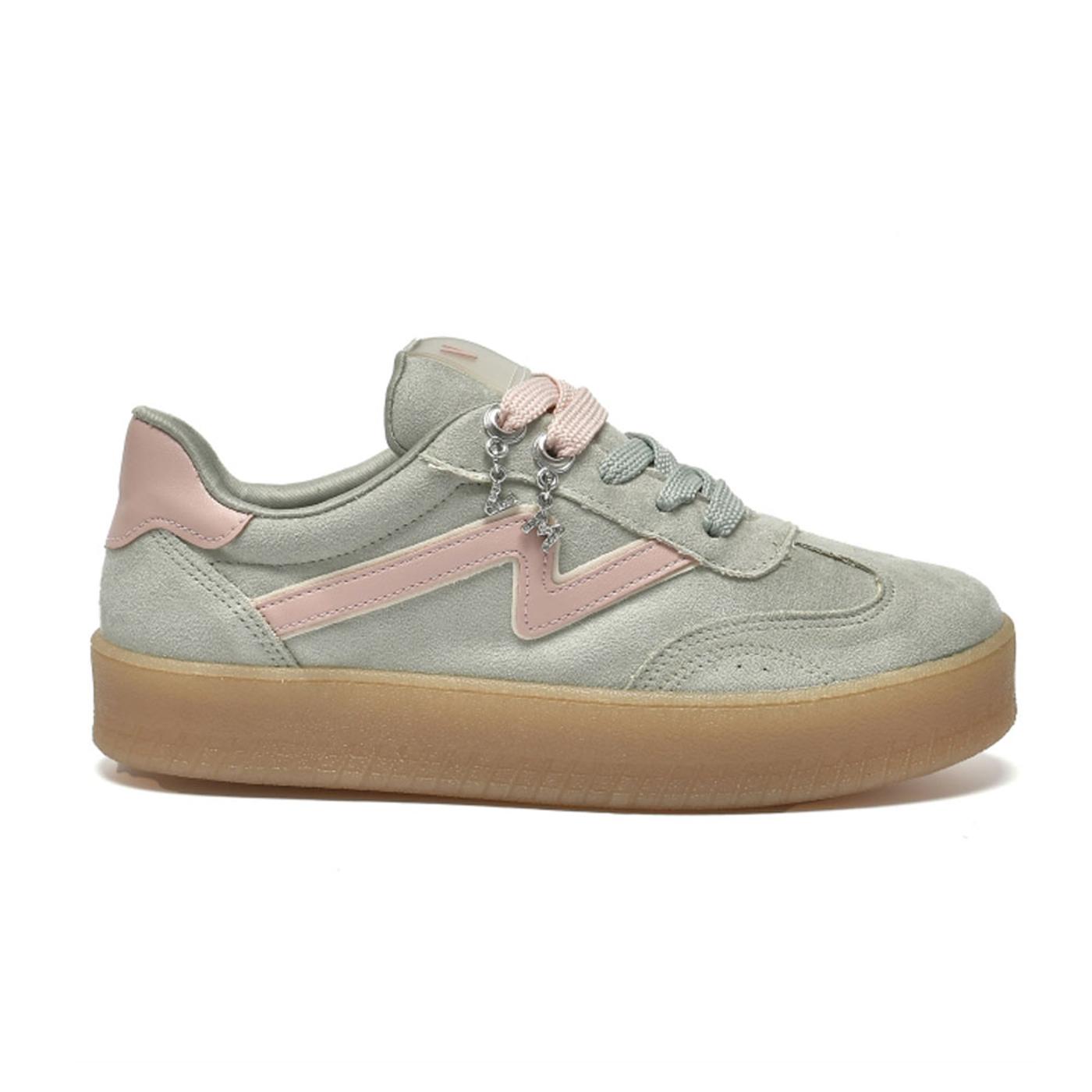 VIA MARTE TENIS CASUAL 216-009-05 pistacchio/blush rose/marfim i23 216-009-05 ZAPATILLA CASUAL