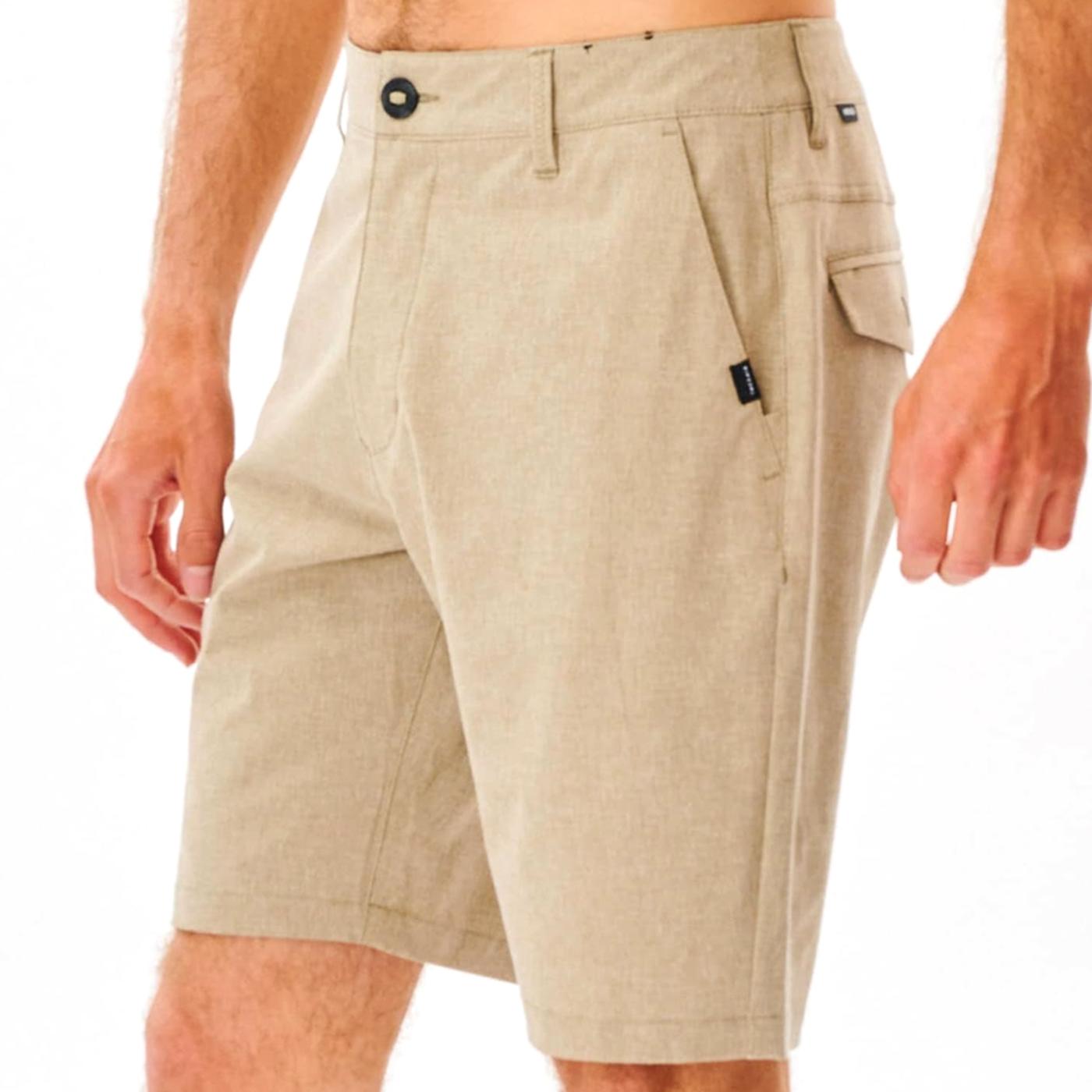 RIP CURL BOARDWALK PHASE NINETEEN khaki CWACY9 SHORT PANTALONETA CASUAL