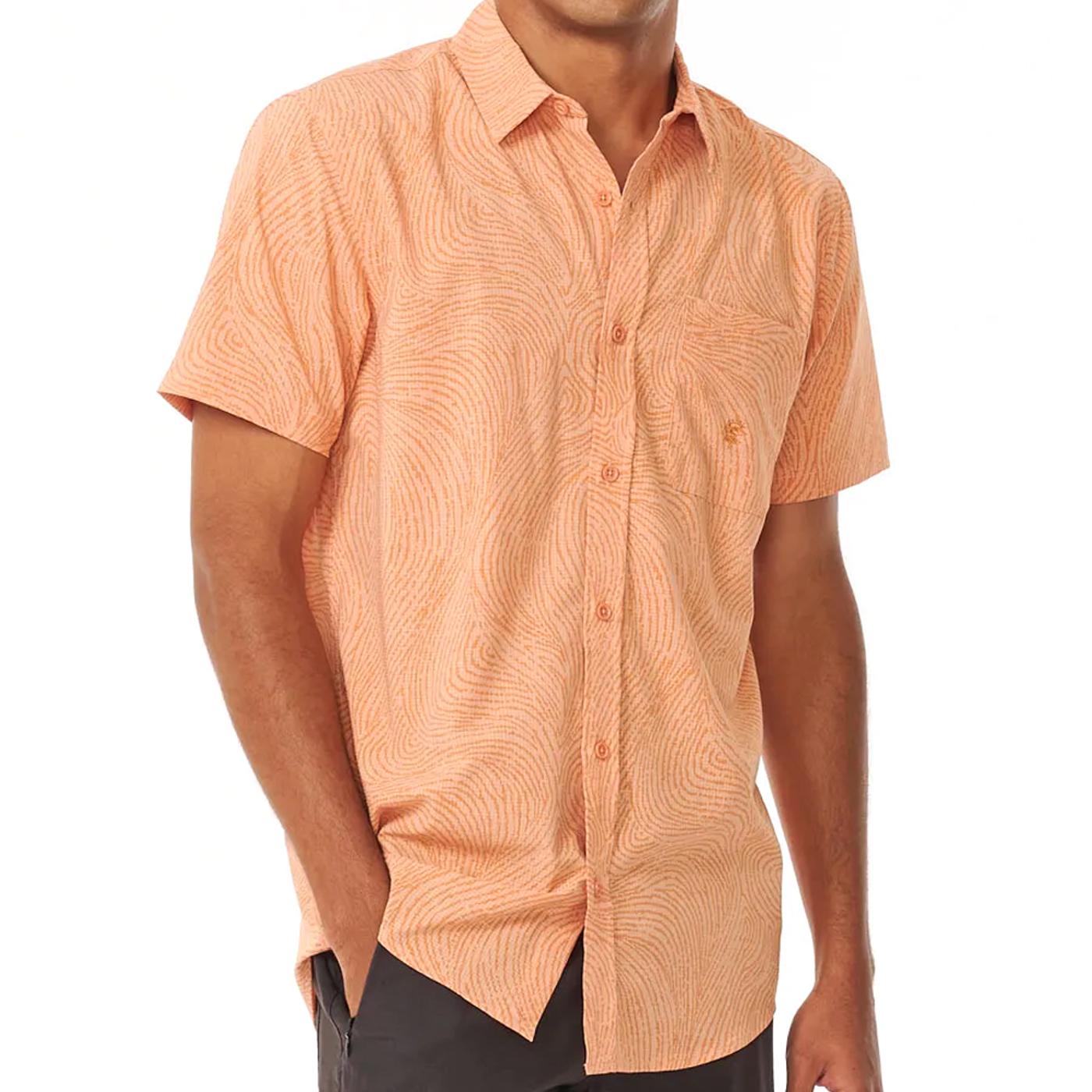 RIP CURL SEARCHERS S/S SHIRT sandstone 02QMSH CAMISA CAMISA DE BOTONES CORTA
