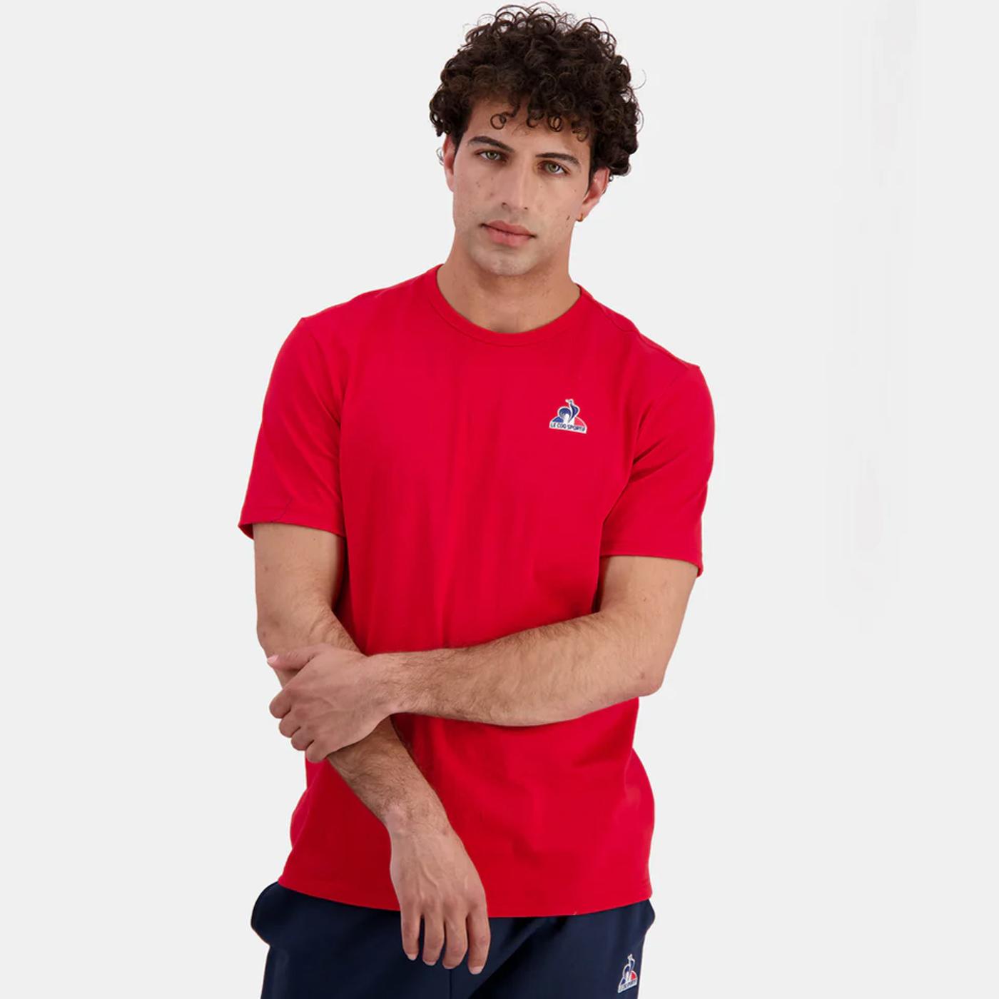 LE COQ SPORTIF ESS Tee SS N °1 pur rouge 2422950 CAMISA T-SHIRT