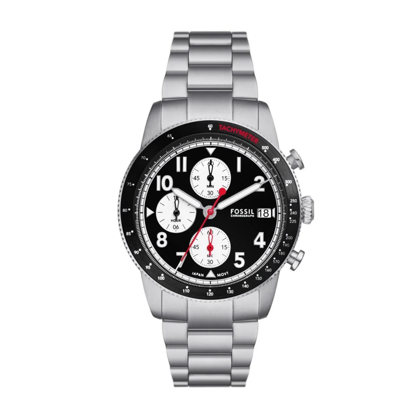 FOSSIL SPORT TOURER silver FS6045 RELOJES RELOJERÍA DE DISEÑADOR