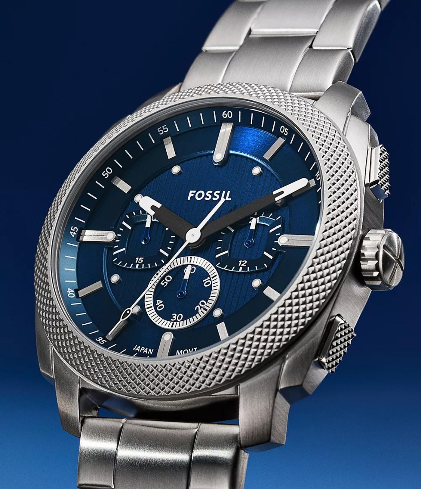 FOSSIL CRONÓGRAFO silver FS6096 RELOJES RELOJERÍA DE DISEÑADOR