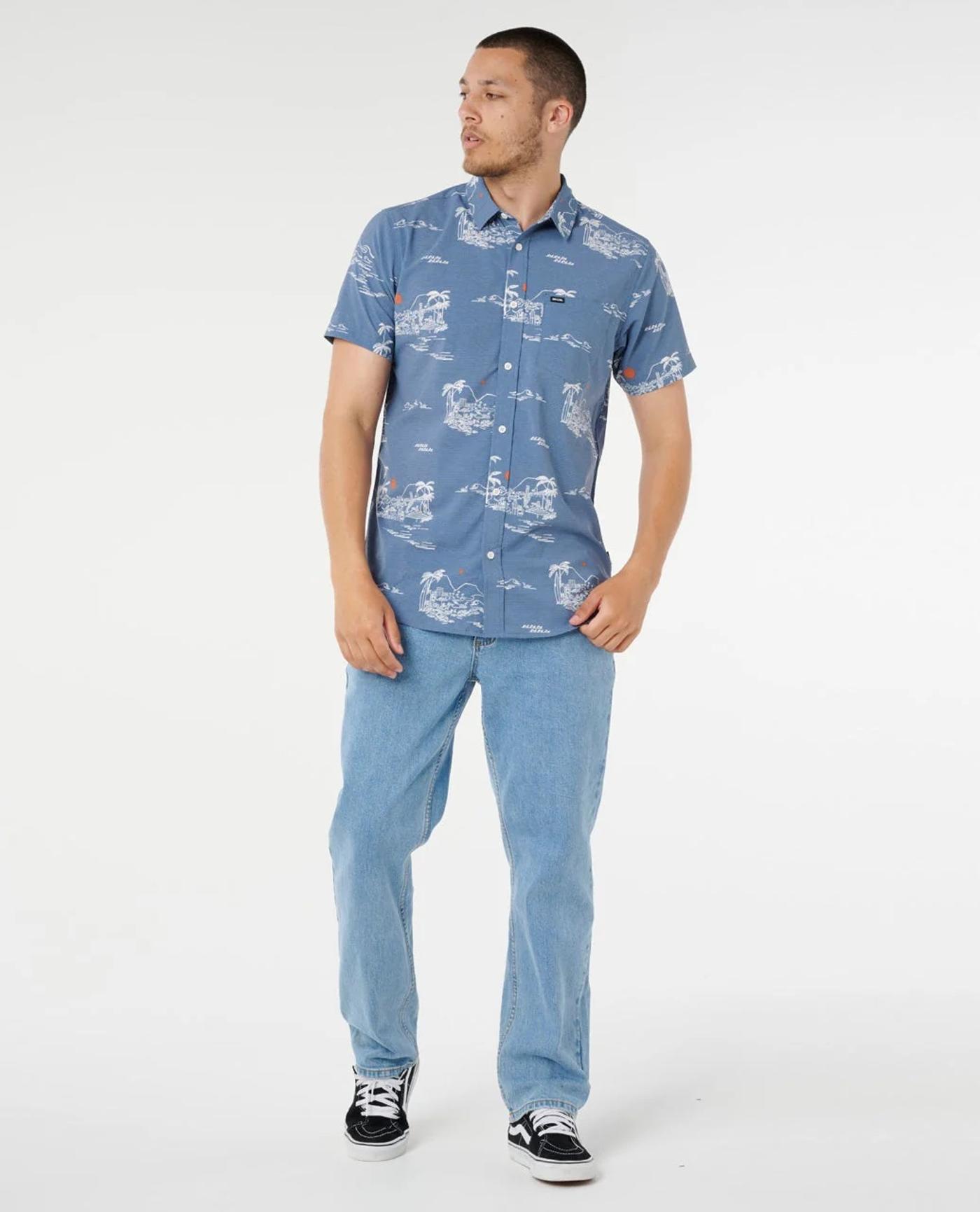 RIP CURL Pill Icon Tee bluefin 0V7MTE CAMISA T-SHIRT