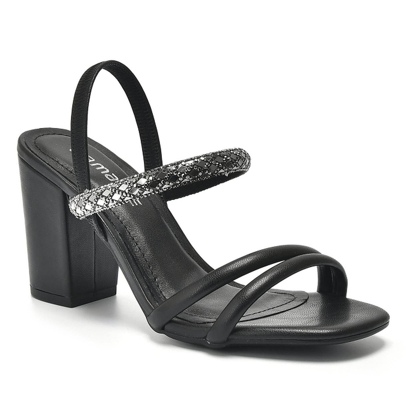 VIA MARTE Sandalia 164-006-01 preto 164-006-01 SANDALIA TACON