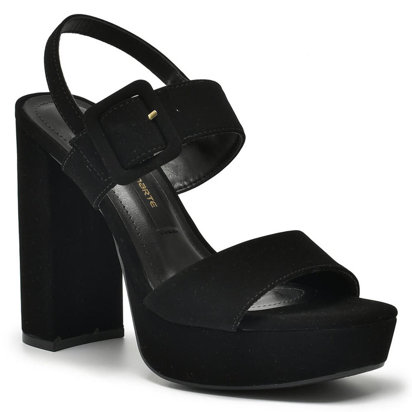 VIA MARTE SANDALIA TACON 284-002-01 preto 284-002-01 SANDALIA TACON