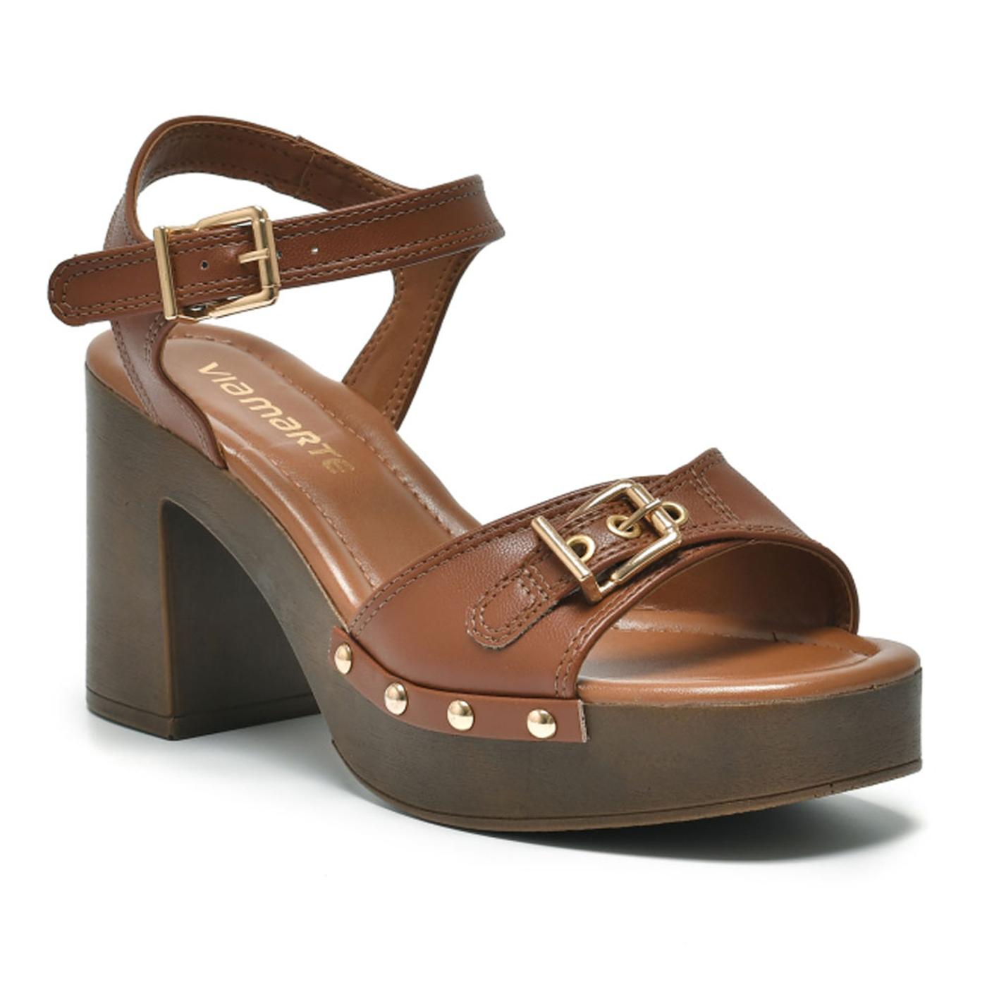 VIA MARTE SANDALIA TACON 311-005-01 napa casual / marrom 311-005-01 SANDALIA TACON