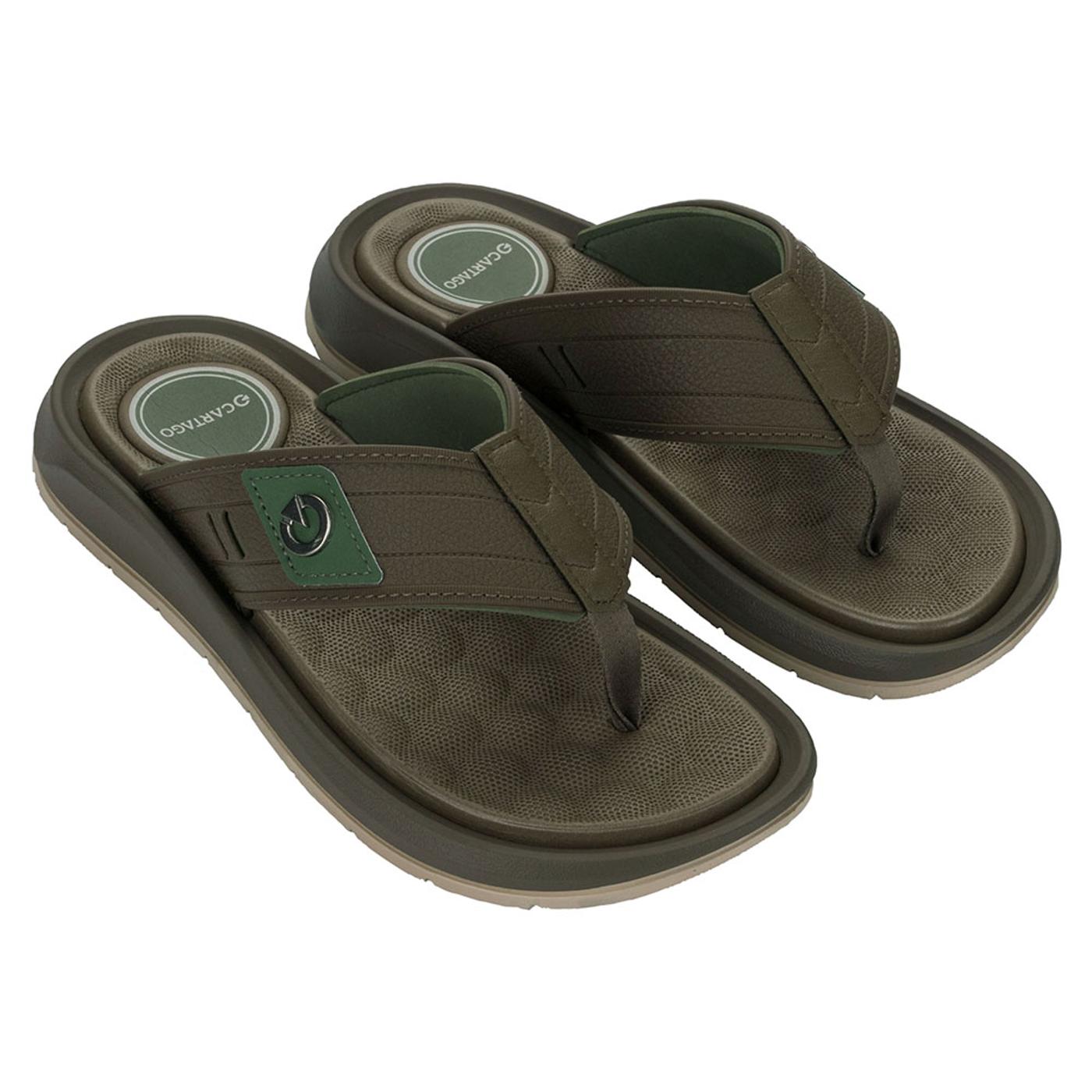 CARTAGO SANTORINI VIII THONG AD beige/brown/green 12536 SANDALIA CASUAL