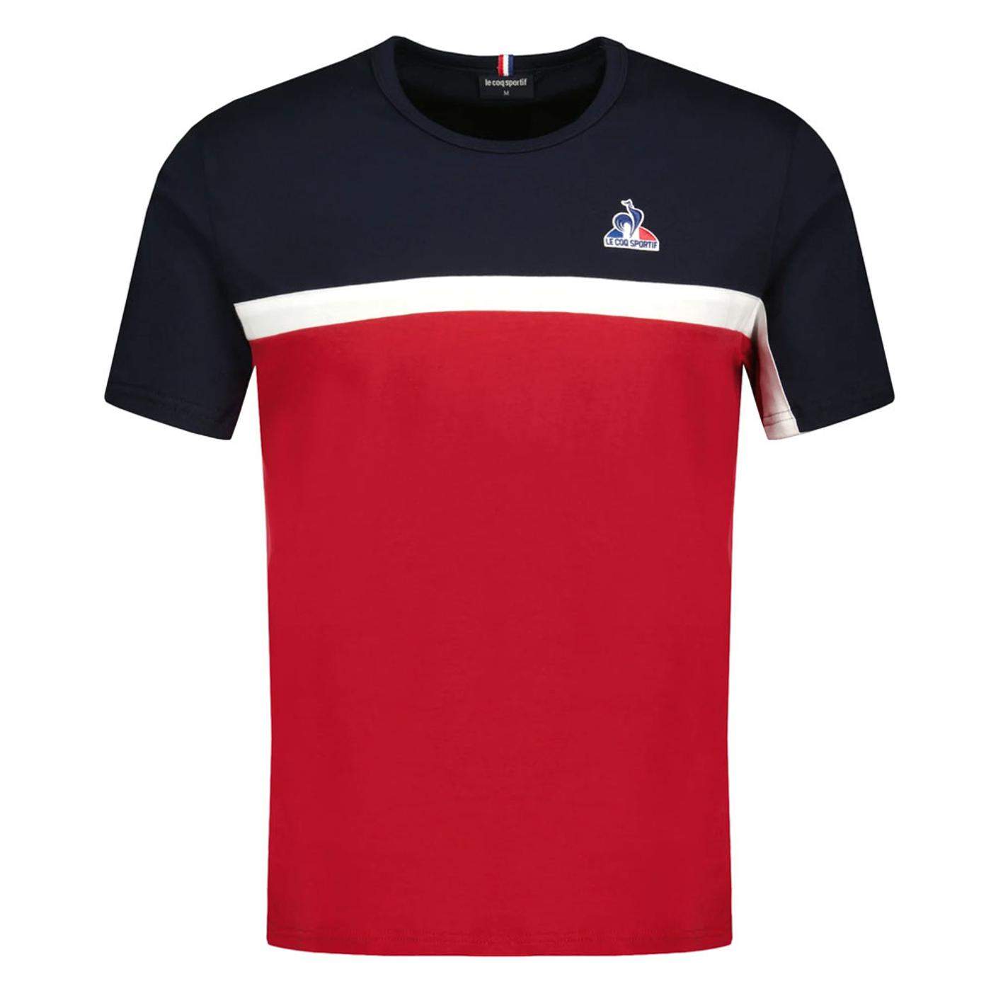 LE COQ SPORTIF TRI SP Tee SS N °2 M rio red/sky capitan 2520811 CAMISETA T-SHIRT