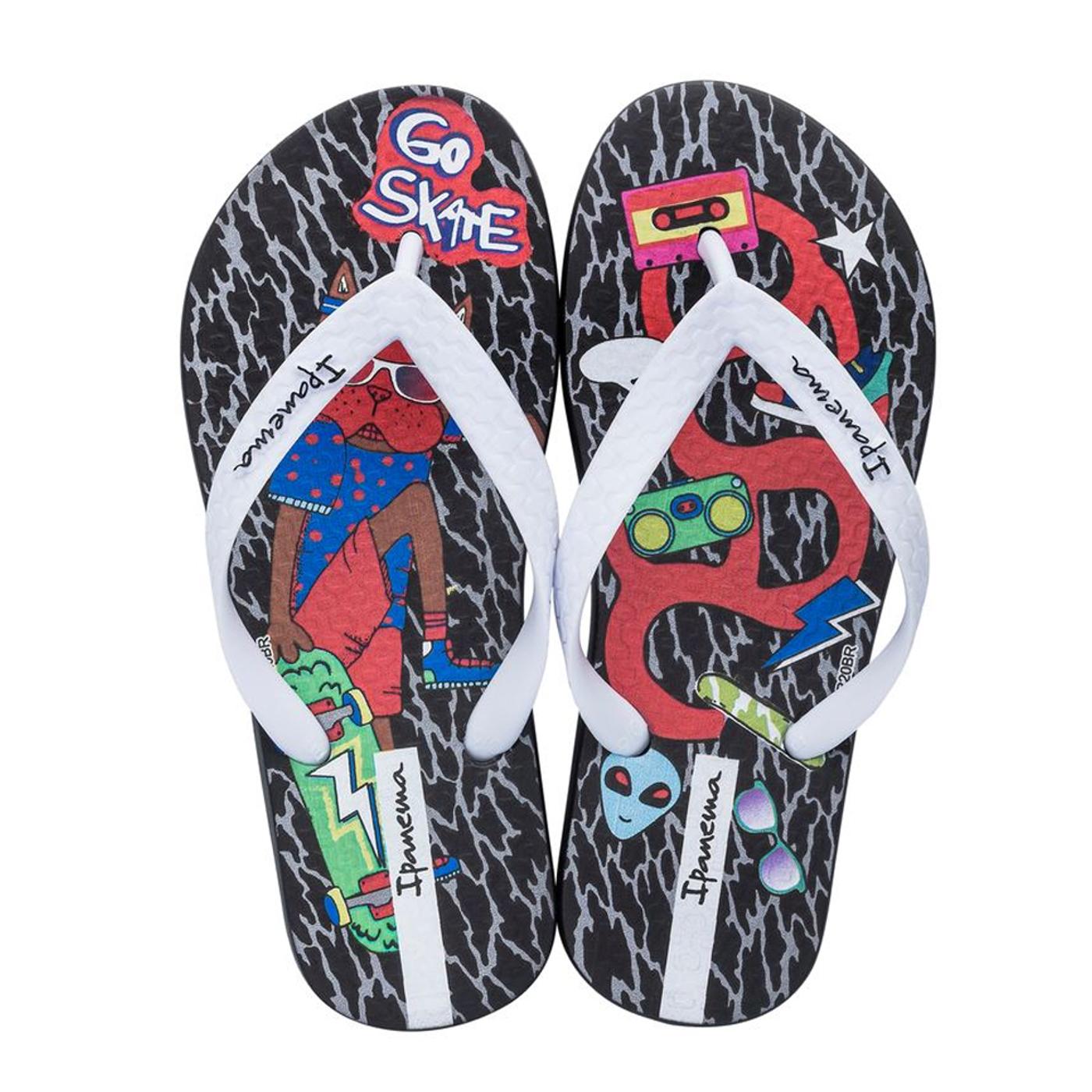 IPANEMA TEMAS INFANTIL black/white 25479 SANDALIA SANDALIAS DE PLAYA