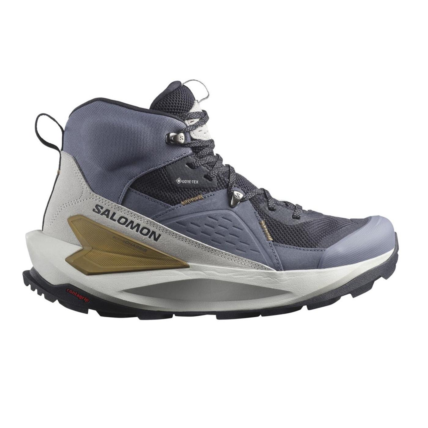 SALOMON ELIXIR MID GORE-TEX dark navy / grisaille / gray violet L47576600 ZAPATOS OUTDOOR HIKING